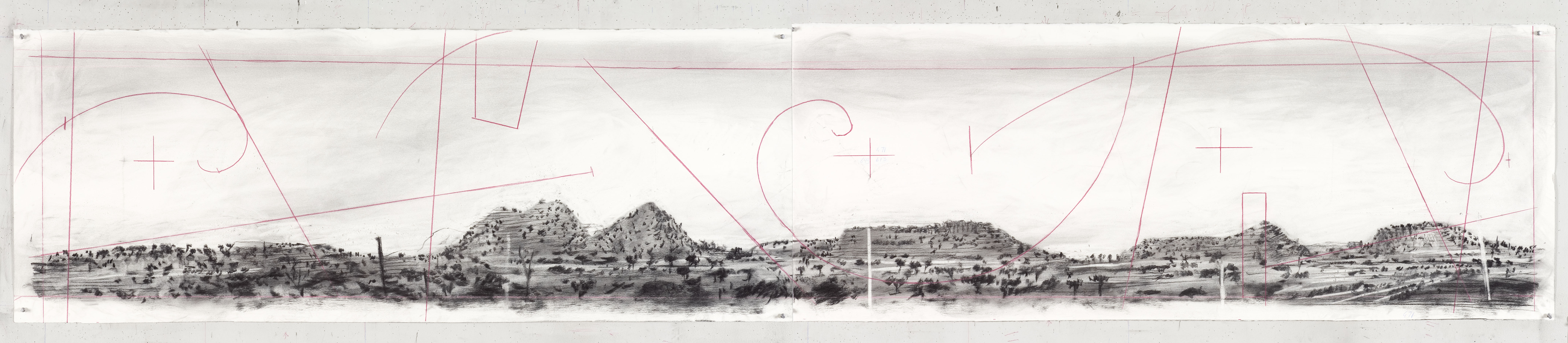 Drawing for Black Box / Chambre Noire (Panoramic Landscape)